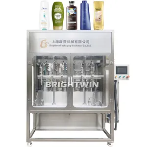 Brightwin factory face cream cosmetic filling machine capping machine labeling machine with videos