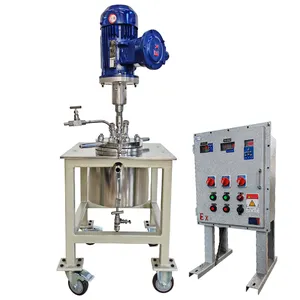 Hot sale the WHGCM PID controlled vacuum jacket lab stainless steel the reactor for stillation high speed mixing