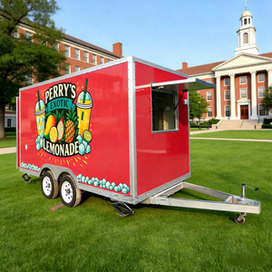 Remorque de cuisine en fibre de verre pour la restauration de rue, véhicule commercial mobile pour la vente de poulet frit et de snacks - Product Image 1