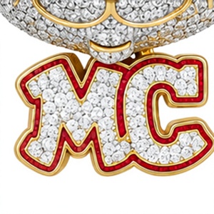 Orelia Luxe Hip Hop Cartoon <b>Rabbit</b> Pendant Necklace with Micro Insert Zircon Charm 925 Silver Gold Plated Jewelry for Party Gift - Product Image 2