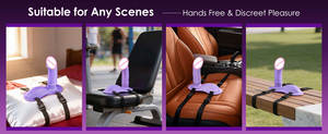 Estimulador <span class=keywords><strong>de</strong></span> Punto G con Control Remoto por Aplicación, Vibrador <span class=keywords><strong>de</strong></span> Correa para Usar en Movimiento, Dildo Vibrador para Mujeres y Parejas - Product Image 5