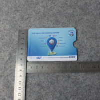 Pochette pour carte ATM en plastique souple, impression couleur personnalisée de haute qualité, porte-carte ATM flexible en PVC, étui pour carte de crédit