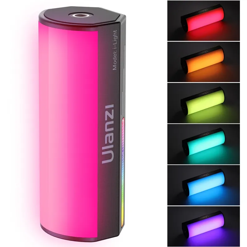 Ulanzi i-Light RGB Built-in Lithium Battery Compact Magnetic Tube LED Video Light, Portable Camera Light for Canon Nikon SLR