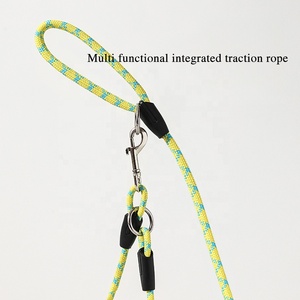 Laisse pour chien multifonctionnelle 2025 en polyester/nylon, ceinture de taille, bandoulière mains libres, dégagement rapide, sécurité automobile, réfléchissante double face - Product Image 3