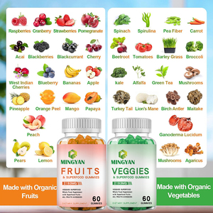 Gomitas de Superalimentos OEM/ODM: Combinación de Frutas y Verduras, Suplemento Nutricional de Alimentos Integrales para el Bienestar - Product Image 1