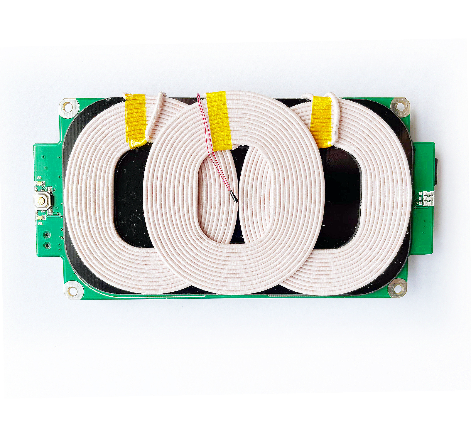 Беспроводной модуль зарядного устройства QI 15 Вт с тремя катушками PCBA для автомобиля/мебели/многофункционального/мобильного питания с сертификатом CE/ROHS/FCC