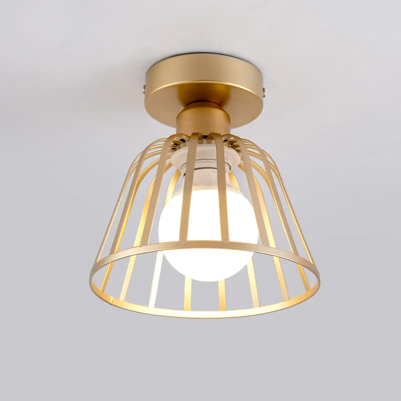 Nordic Minimalism Gold Metal Shade Home Decoration Household Ceiling Lights