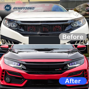 ไฟหน้าสำหรับ <span class=keywords><strong>Honda</strong></span> Civic รุ่นที่ 10 ปี 2016-2021 ไฟหน้ารถซีดาน แฮทช์แบ็ก TypeR CIVIC 2020 ไฟหน้าทรงเพชร ไฟหน้ารถยนต์ - Product Image 2