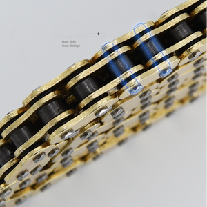 Üretici yüksek kaliteli motosiklet zinciri seti 415 420 420H 428 428H 520 525 530 630 makaralı zincir - Product Image 2