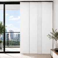 Proveedor Profesional de Persianas Verticales Extensibles de 4 Rieles con Bloqueo de Luz al 100% y Filtro de Luz, Persianas de Panel Deslizante para Patio