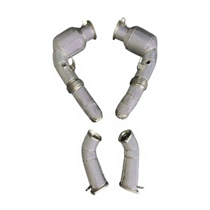 ท่อไอเสียสแตนเลสเกรดพรีเมียม Vortex พร้อมแผ่นกันความร้อน สำหรับ BMW M5 G90 4.4T Twin Turbo V8 อัพเกรด - Product Image 1
