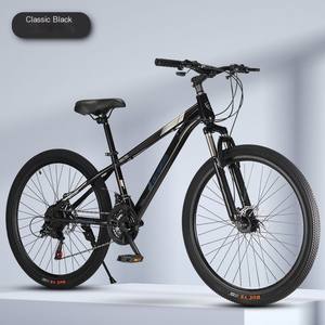 <span class=keywords><strong>Bicicleta</strong></span> de Montaña Nueva de 26 Pulgadas, 21 Velocidades, Cuadro de Acero de Alto Carbono, Frenos de Disco Dobles, Ligera, para Adultos, para Ciclismo Todoterreno - Product Image 1