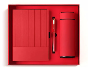 2026 Winner New Unique Corporate Gift Set Stainless Steel Luxury 3-in-1 Notebook Pen Thermos <b>Cup</b> Personalized Letterpress Gift - Product Image 2