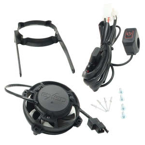 Kit ventola del radiatore manuale in alluminio per Ktm EXC-F 250 modello 08-16 - Product Image 1