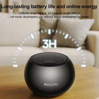 Enceinte sans fil miniature en alliage d'aluminium Yesido YSW33 3W, durable et élégante, gadgets mobiles intelligents, enceinte portable sans fil miniature