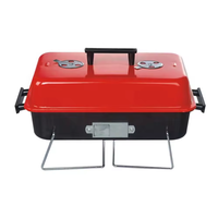 Vente en gros de mini support de barbecue pliable chariot en acier fer métal allumage électronique pour four barbecue pliable pour fête en plein air