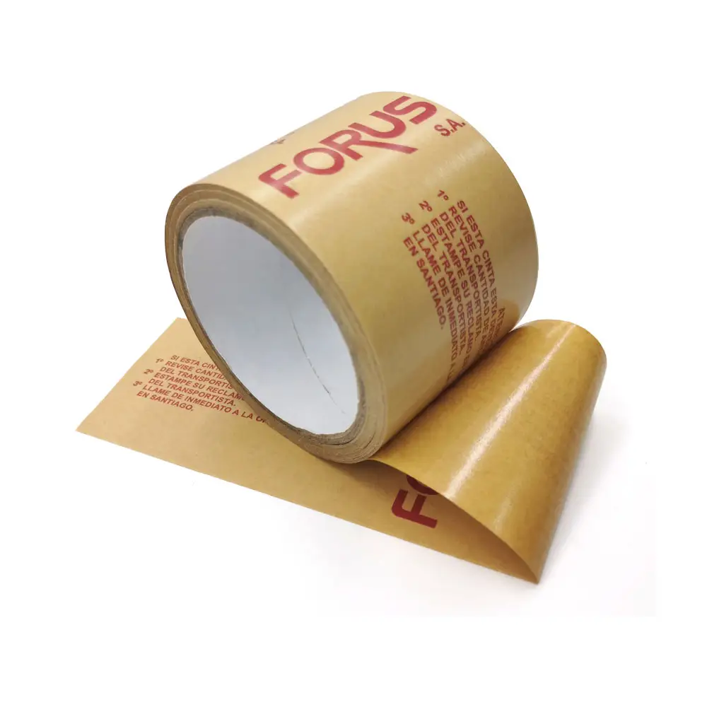 Made in China High Quality Single Sided Brown Self Adhesive Customizable Kraft Paper Tape