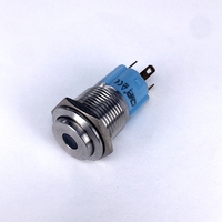 Interrupteur à bouton-poussoir lumineux 16 mm, interrupteur de panneau, voyant lumineux 12 V, bouton marche/arrêt