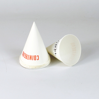 Coupes à glace en papier jetables, personnalisées, de couleur, coniques, de 30 ml à 2000 ml, pour boissons, glace pilée, crème glacée