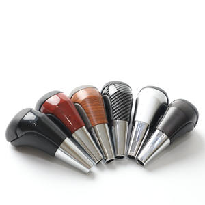 Pommeau de levier de vitesse de voiture pour Toyota Hilux Fortuner 2005-2016, ergonomique, en plastique PU, noir brillant - Product Image 1