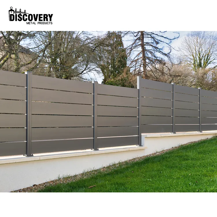 Изготовленный на заказ металлический наружный изготовленный на заказ алюминиевый садовый забор идеи декоративный забор панели 4x4 забор столб для наружного проживания