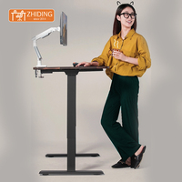 Bureau assis-debout à moteur unique et réglable en hauteur Cadre de bureau debout électrique intelligent personnalisé Bureau debout ergonomique
