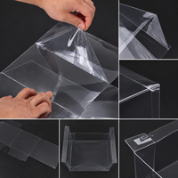 Boîte en plastique PET transparente personnalisée, boîte d'emballage pliable transparente, présentoir de vente au détail, emballage cadeau pour cosmétiques, produits alimentaires