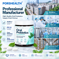 Complément alimentaire végétalien pour adultes, comprimés, poudre et capsules probiotiques buccaux à marque privée OEM, Xytol, haleine fraîche, santé des gencives, équilibre du microbiome
