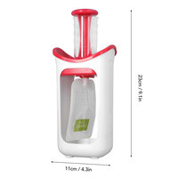 Sacs à presser réutilisables sans BPA pour purée de jus de fruits frais sac de rangement pochette pour aliments pour bébés ensemble de stations à presser