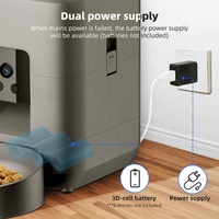 Distributeur automatique de nourriture pour animaux de compagnie Tuya Smart avec caméra WiFi, programmation horaire, distributeur de nourriture sèche pour chats et chiens