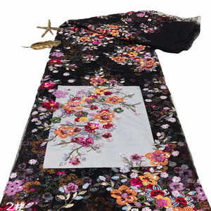 Robe de Soirée de Luxe Haut de Gamme en Dentelle, Broderie Florale, Nouveau Design 2026, Tissu en <span class=keywords><strong>Tulle</strong></span> Brodé de Paillettes, Vente Directe Usine - Product Image 4