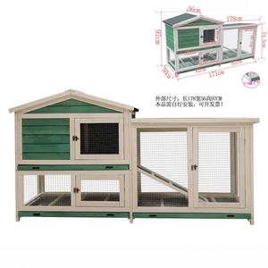 Yeni büyük kapasiteli açık tavşan üreme kafesi tavuk kafesi kuş Villa yağmur geçirmez korozyon önleyici kedi evi güvercin yuva - Product Image 1