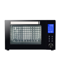 Großhandel 45L Konvektion mit großer Kapazität und Rotis serie Elektro ofen Edelstahl Gewerbliche Küche Toaster Kuchen Backofen