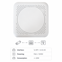 Estación Base LTE para Interiores Dual Carrier 4x250mW CBRS ENodeB B48 290Mbps de Alta Capacidad para 256 Usuarios con PoE+ Integrado de Celda Pequeña