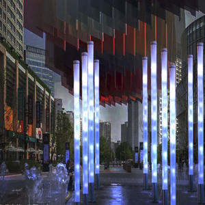 Poteau de <span class=keywords><strong>fontaine</strong></span> étanche à LED IP65 Smart CCTV Styling Pole Design pour Jardin Chemin Paysage de Noël Lumière - Product Image 4