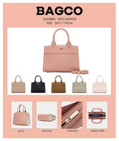 Sacs d'usine BAGCO Sac à main multicolore Sac à bandoulière Lady Logo personnalisé Sacs a Main Horizontal Carré Femmes Sacs à main