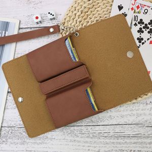 Stocked 4 Colors Divided Design PU Leather Portable Fashion Promotional <b>Card</b> Organizer Box Storage Slots for Poker <b>Playing</b> <b>Cards</b> - Product Image 4