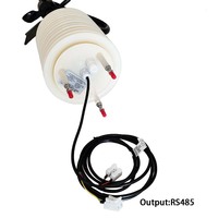 Station météo compacte avec capteur de gaz, intégrée CE RoHS RS485, pour la mesure du CO2, de la température de l'air, de l'humidité, de la vitesse et de la direction du vent, PM2.5, PM10