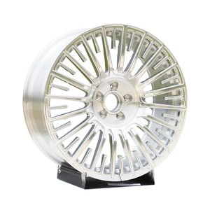 Ruedas forjadas de radios densos con acabado pulido espejo de 16-22 pulgadas, llantas de aleación forjadas personalizadas para automóvil 5x112 5x114.3 5x120 para Range Rover <span class=keywords><strong>Velar</strong></span> - Product Image 2