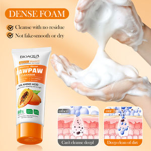 <span class=keywords><strong>BIOAQUA</strong></span> Papaya vitamina C hidratante exfoliante blanqueador limpieza y dragado de poros limpiador Facial - Product Image 4