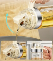 Réservoir de stockage d'huile de cuisine de grande capacité Pot d'huile en verre scellé Bouteille en verre à haute teneur en borosilicate Bouteille distributeur d'huile d'olive de cuisine