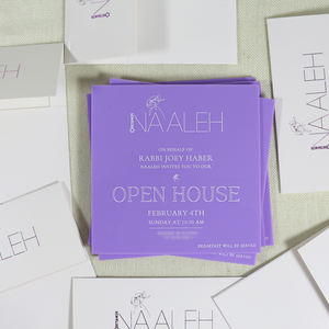 Invitación Acrílica <span class=keywords><strong>de</strong></span> Color Morado con Impresión Personalizada para <span class=keywords><strong>la</strong></span> Ceremonia <span class=keywords><strong>de</strong></span> Apertura <span class=keywords><strong>de</strong></span> una Tienda - Product Image 4
