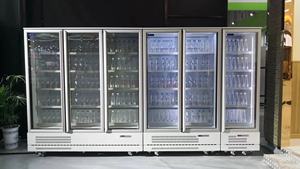 Réfrigérateur Commercial Vertical à Porte Vitrée, Vitrine Réfrigérée pour Boissons Fraîches et Énergisantes, Congélateur - Product Image 4
