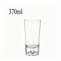 Verre en forme de montagne enneigée avec design créatif iceberg en cristal pour whisky, style INS, tasse à thé