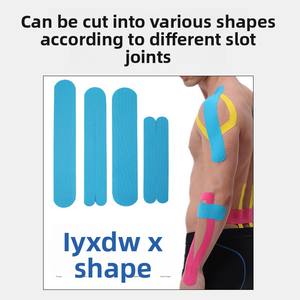 Patch <span class=keywords><strong>Kinesio</strong></span> spécifique aux athlètes <span class=keywords><strong>5cm</strong></span> de largeur 5m de longueur Bandage de sport en coton pour le levage de la poitrine Ruban de tension musculaire avec logo personnalisé - Product Image 4