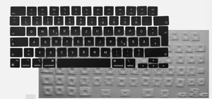 NOUVEAU Touches et clips de remplacement pour <span class=keywords><strong>Mac</strong></span> Book Pro A2779 A2780 A2941 A2442 A2485 A2681 UK keyboard key c ap - Product Image 4