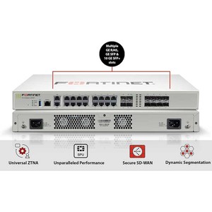 Yüksek performans FG-200F Fortinet Fortigate ağ güvenlik duvarı 10G SFP + bağlantı noktaları 1.1 Gbps verim SDWAN VPN veri stoğu - Product Image 2