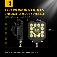 DXZ 4C-BQ-F Vente en gros, lampe de travail LED étanche IP68, 2400LM, 9-36V DC, faisceau spot, portée de 189m, lampe de conduite tout-terrain