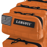 Sac à dos multifonction de sport tactique Orange Oxford 900D, 41 litres, 45l, de haute qualité, nouvelle tendance 2023