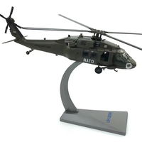 Modèle d'hélicoptère UH-60 Black Hawk de l'armée américaine à l'échelle 1/72, modèle d'avion en alliage, collection d'avions, pendentif